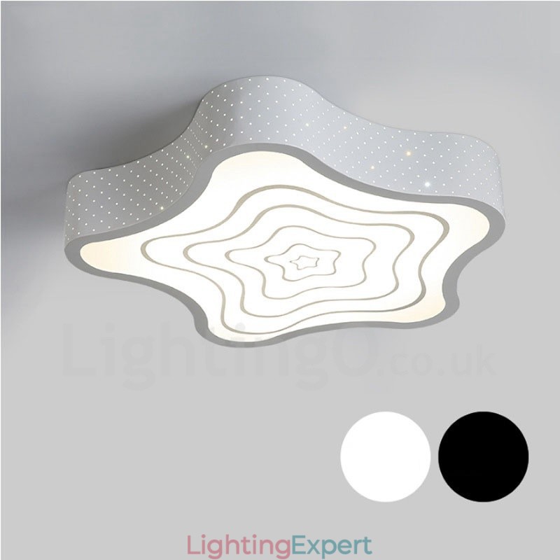 Modern Contemporary Integrated Metal Flush Mount Light