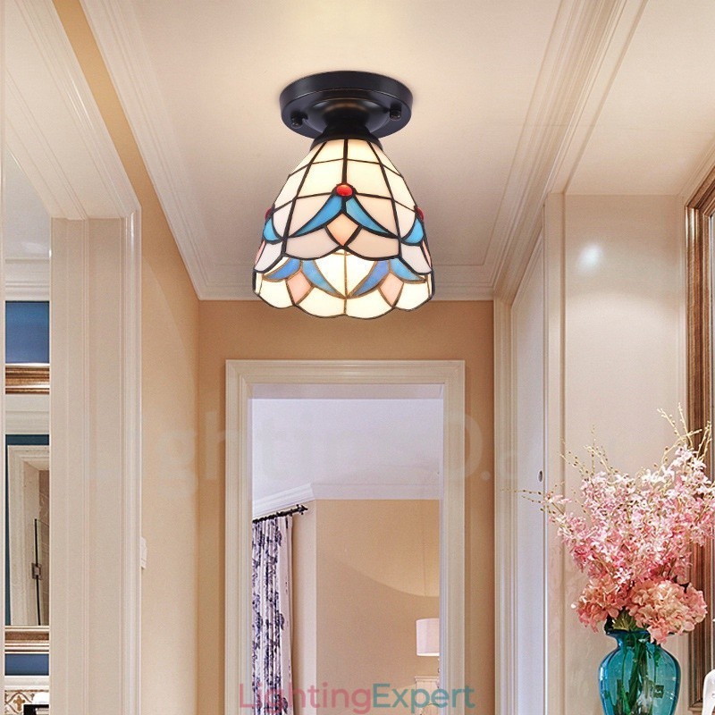 Mediterranean Style Integrated Flush Mount Light
