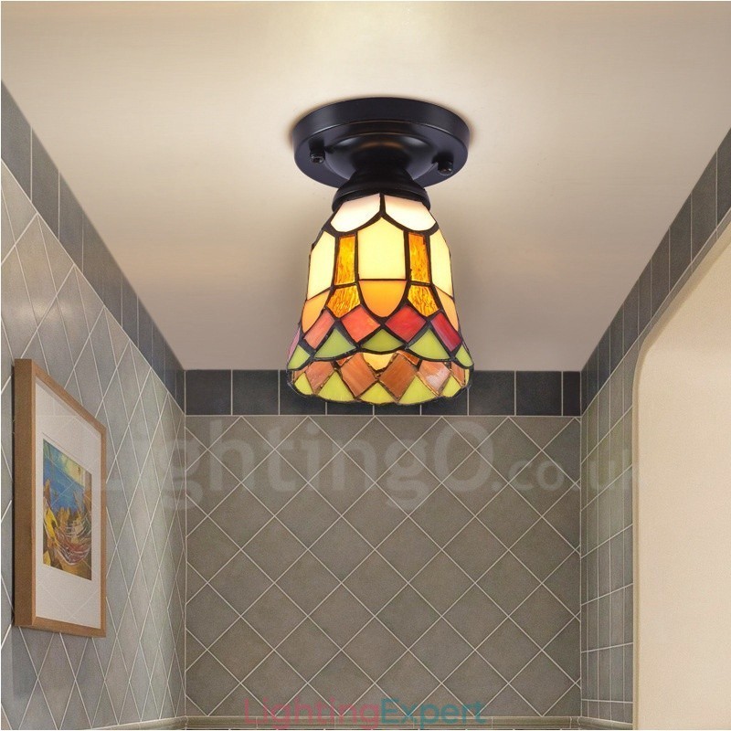 Mediterranean Style Integrated Flush Mount Light