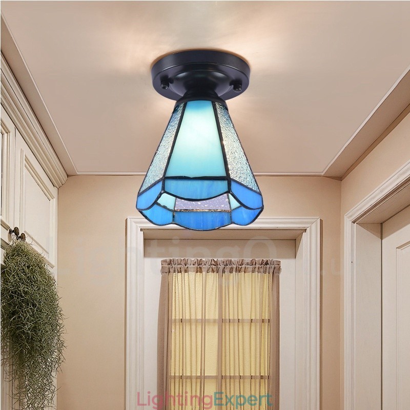 Mediterranean Style Integrated Flush Mount Light