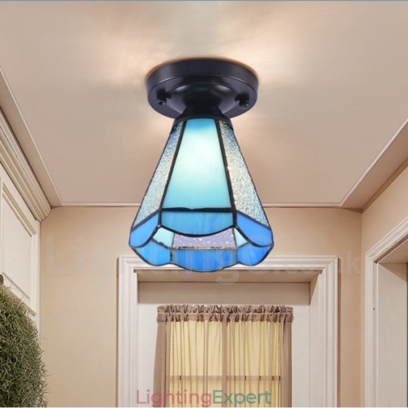 Mediterranean Style Integrated Flush Mount Light