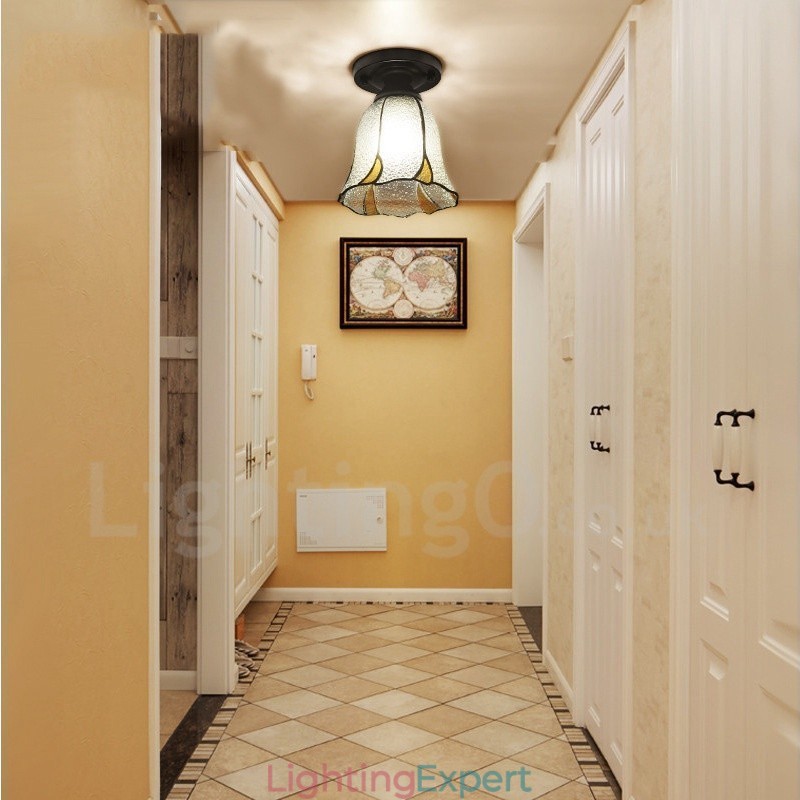 Mediterranean Style Integrated Flush Mount Light