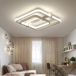 2 Rings Modern Contemporary Integrated Flush Mount Light