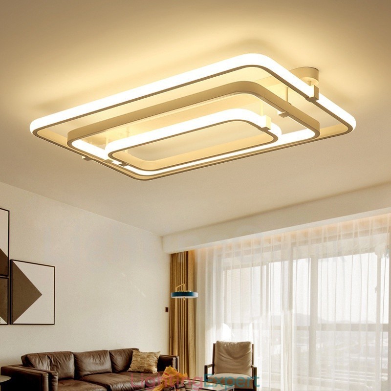 3 Rings Modern Contemporary Integrated Flush Mount Light