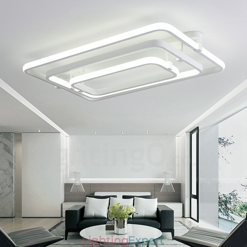 3 Rings Modern Contemporary Integrated Flush Mount Light