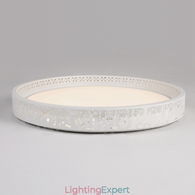 Modern Contemporary Integrated Metal Flush Mount Light