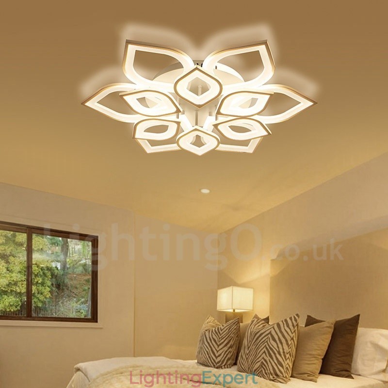 12 Light Modern Contemporary Integrated Flush Mount Light