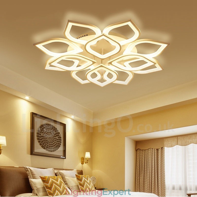 12 Light Modern Contemporary Integrated Flush Mount Light