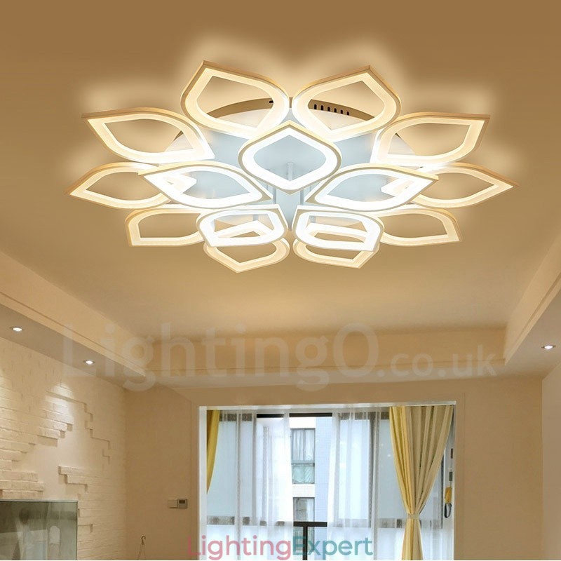 15 Light Modern Contemporary Integrated Flush Mount Light