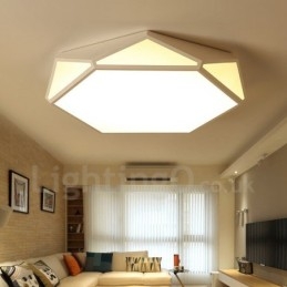 Modern Contemporary Integrated Metal Flush Mount Light