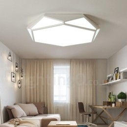 Modern Contemporary Integrated Metal Flush Mount Light