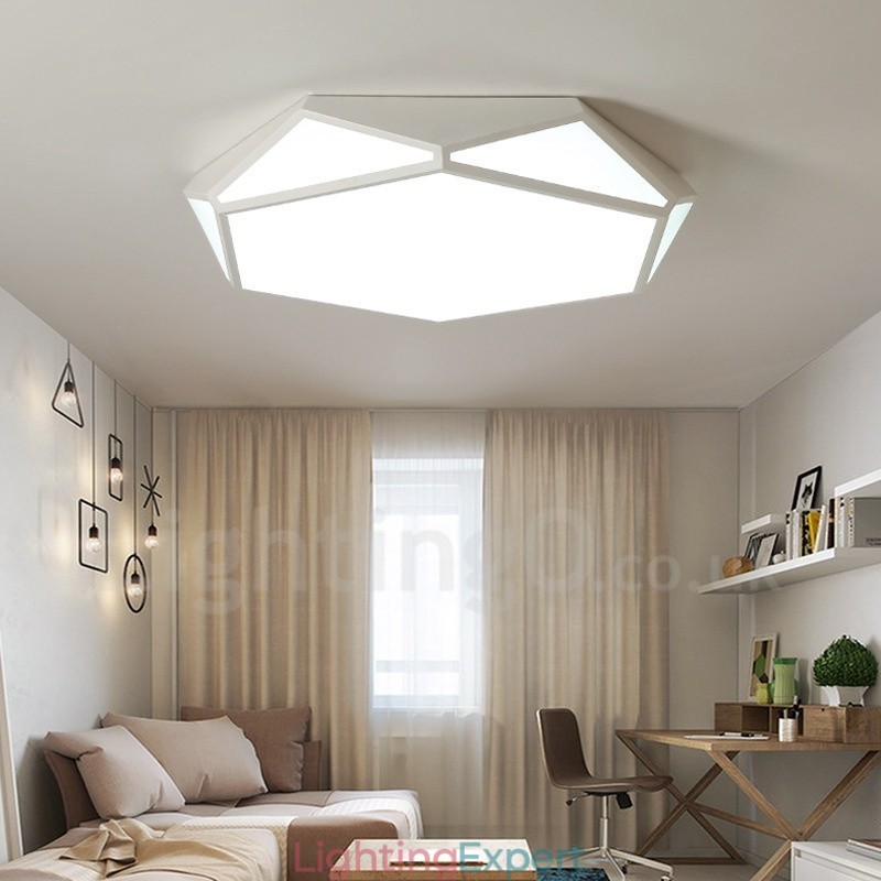 Modern Contemporary Integrated Metal Flush Mount Light