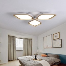 3 Light Modern Contemporary Integrated Metal Flush Mount Light