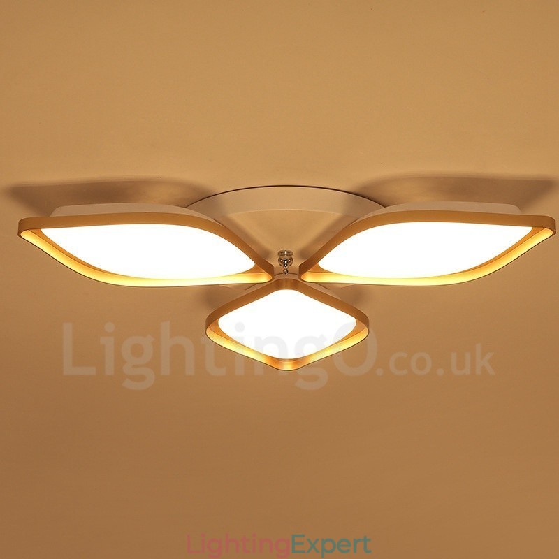 3 Light Modern Contemporary Integrated Metal Flush Mount Light