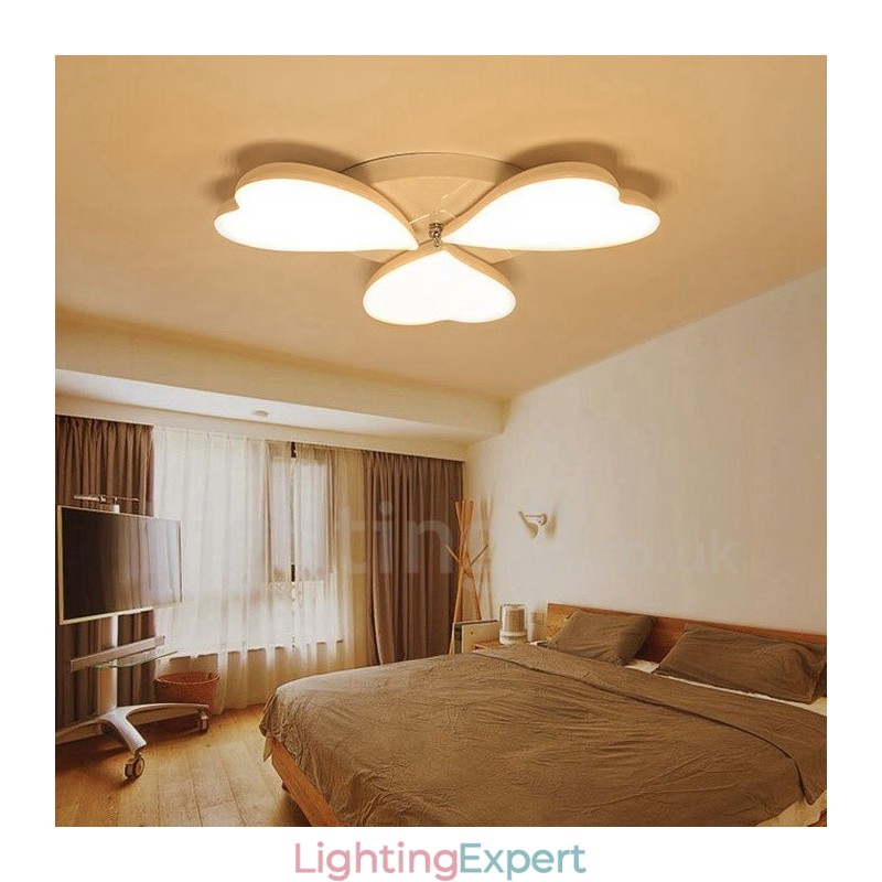 3 Light Modern Contemporary Integrated Metal Flush Mount Light