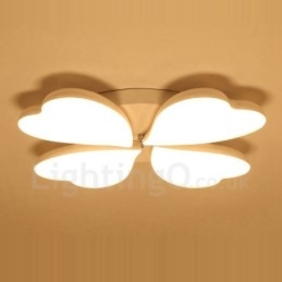4 Light Modern Contemporary Integrated Metal Flush Mount Light