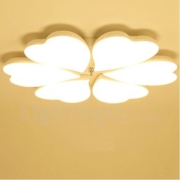 6 Light Modern Contemporary Integrated Metal Flush Mount Light