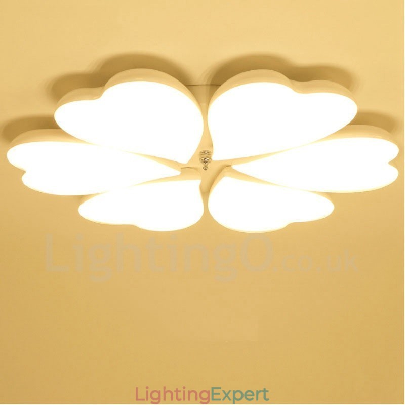 6 Light Modern Contemporary Integrated Metal Flush Mount Light