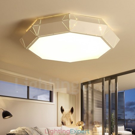 Modern Contemporary Integrated Metal Flush Mount Light Modern Contemporary Integrated Metal Flush Mount Light