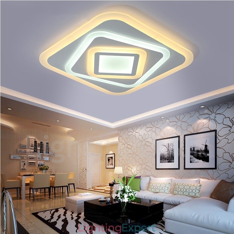 Modern Contemporary Integrated Flush Mount Light