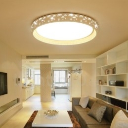 Modern Contemporary Integrated Integrated Metal Flush Mount Light