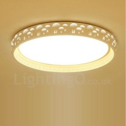 Modern Contemporary Integrated Integrated Metal Flush Mount Light