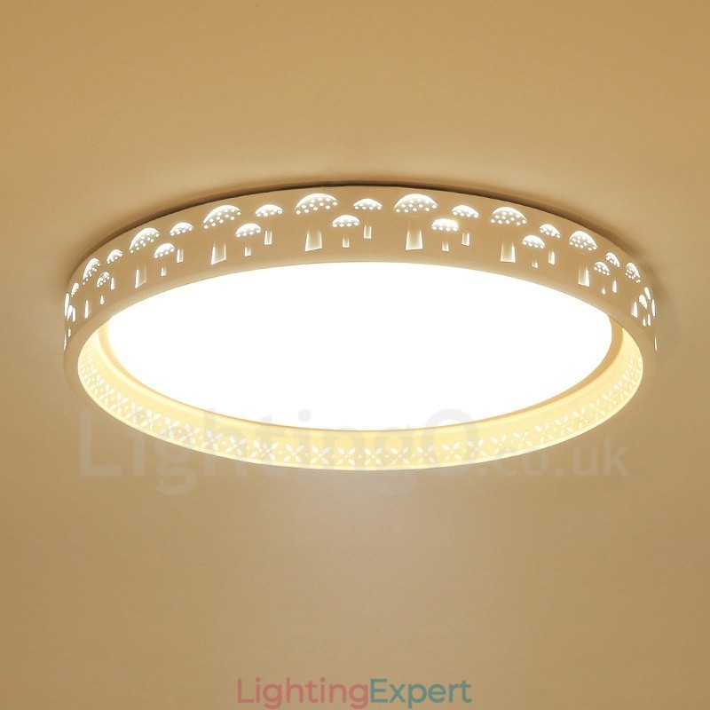 Modern Contemporary Integrated Integrated Metal Flush Mount Light