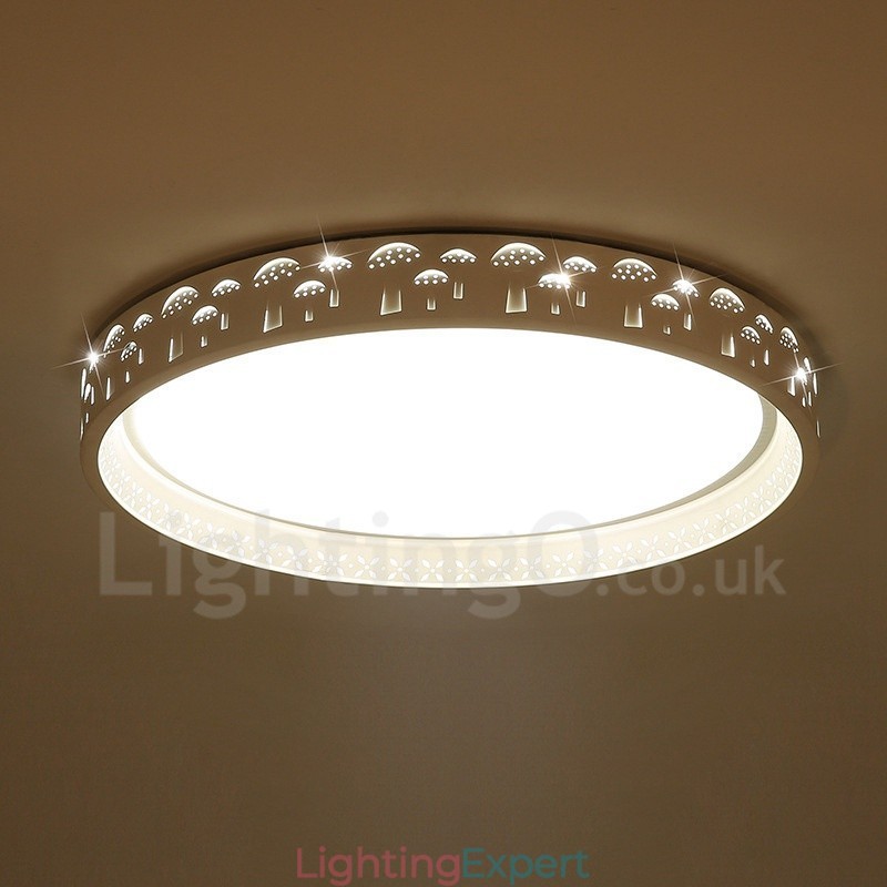 Modern Contemporary Integrated Integrated Metal Flush Mount Light