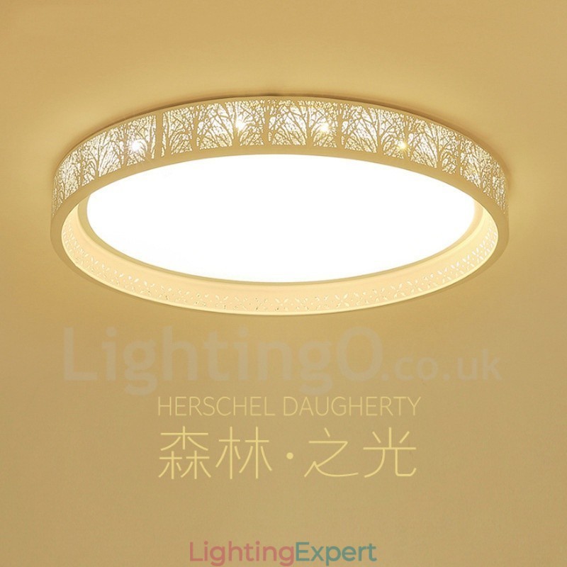 Modern Contemporary Integrated Metal Flush Mount Light