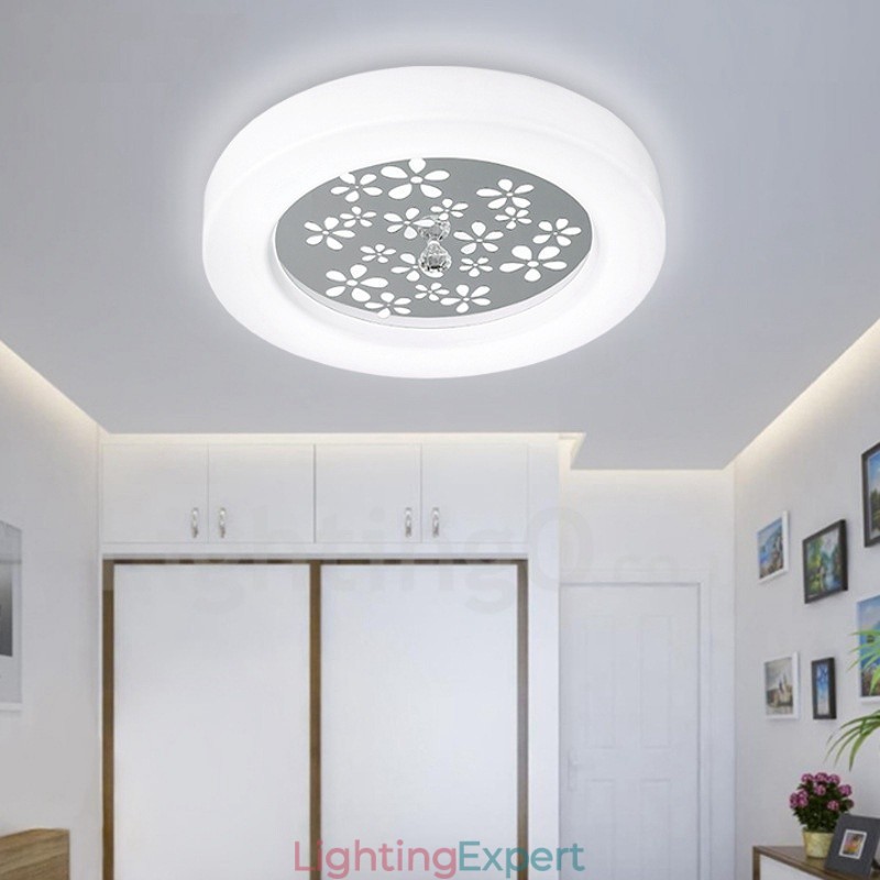 Modern Contemporary Integrated Metal Flush Mount Light