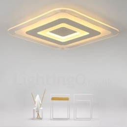 Modern Contemporary Integrated Metal Flush Mount Light