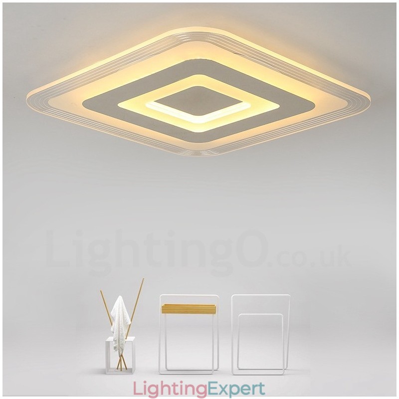 Modern Contemporary Integrated Metal Flush Mount Light