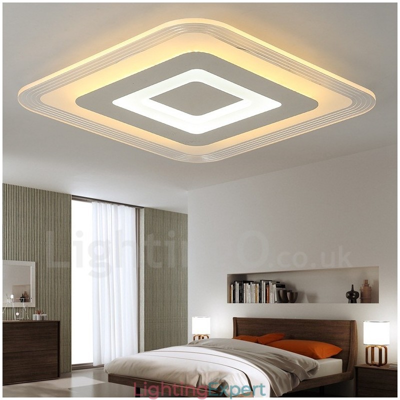 Modern Contemporary Integrated Metal Flush Mount Light