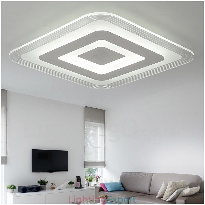 Modern Contemporary Integrated Metal Flush Mount Light
