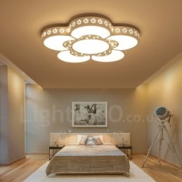 Modern Contemporary Integrated Metal Flush Mount Light