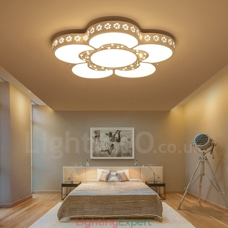 Modern Contemporary Integrated Metal Flush Mount Light