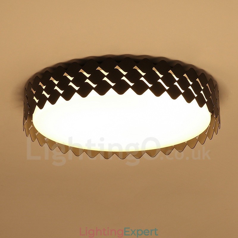Modern Contemporary Integrated Metal Flush Mount Light