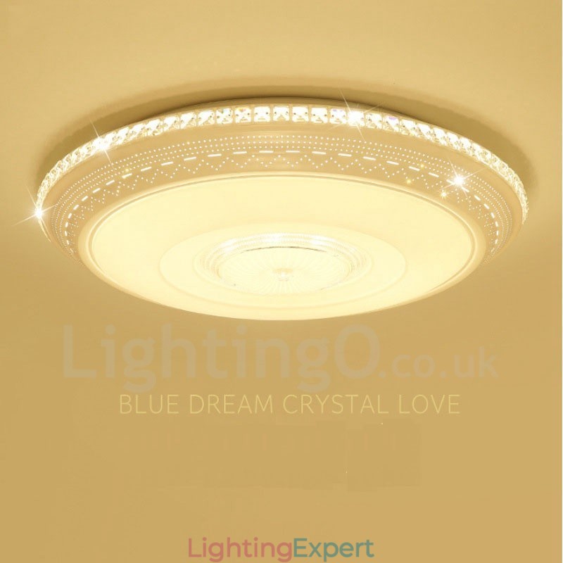 Modern Contemporary Integrated Metal Flush Mount Light