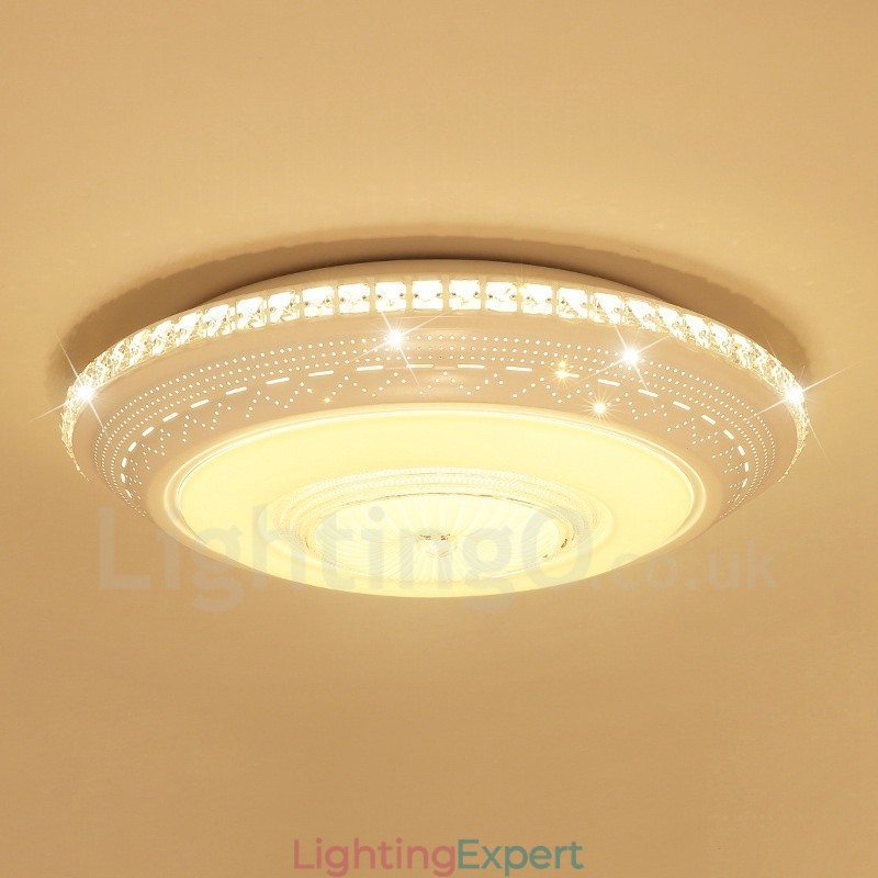 Modern Contemporary Integrated Metal Flush Mount Light
