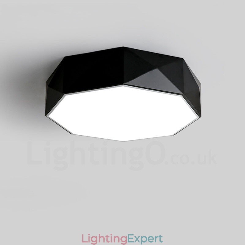 Modern Contemporary Integrated Metal Flush Mount Light