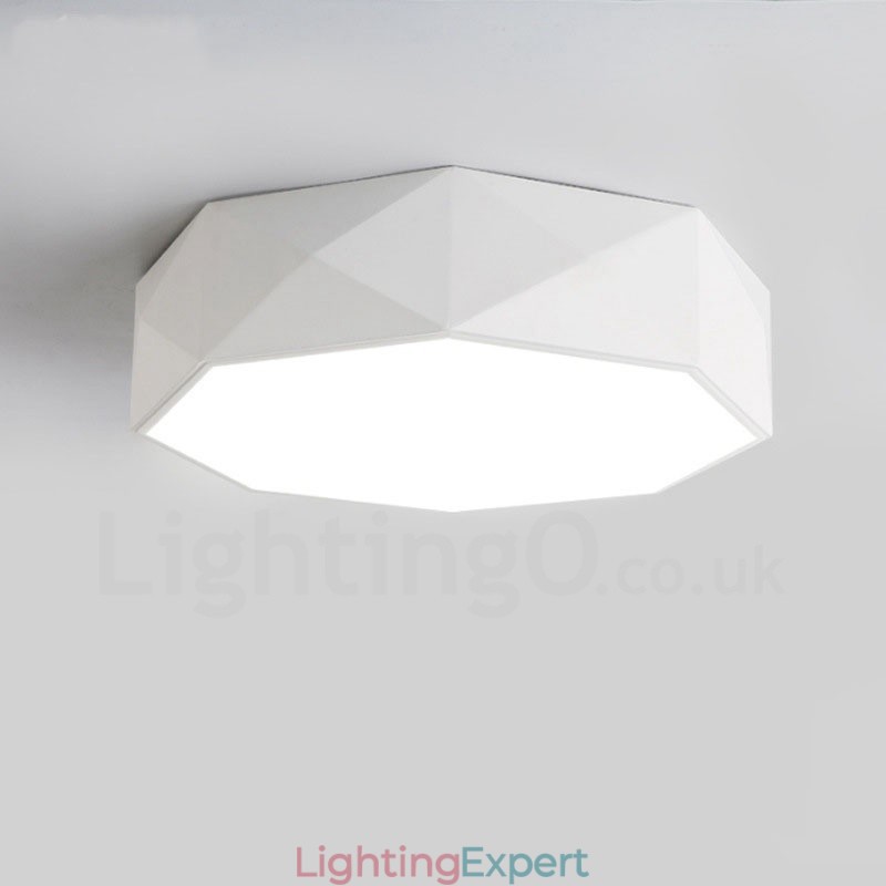 Modern Contemporary Integrated Metal Flush Mount Light