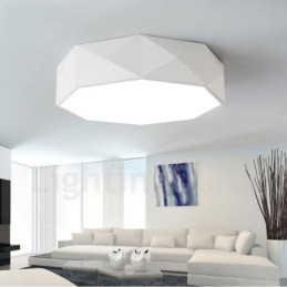 Modern Contemporary Integrated Metal Flush Mount Light