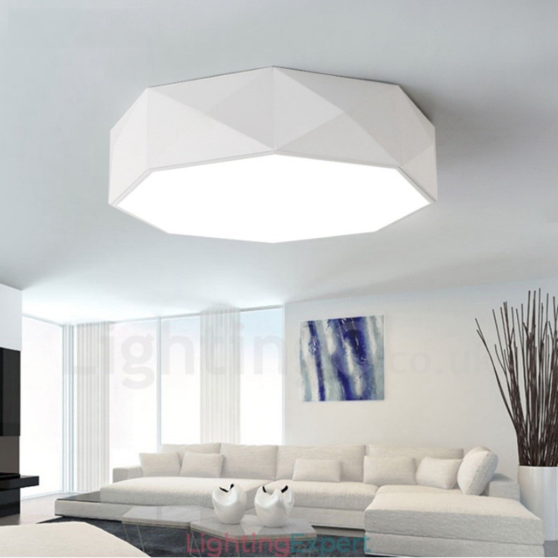 Modern Contemporary Integrated Metal Flush Mount Light