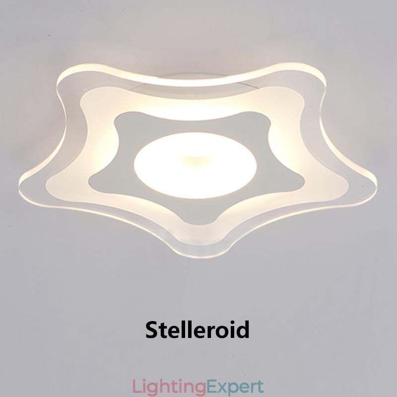 Modern Contemporary Integrated Metal Flush Mount Light