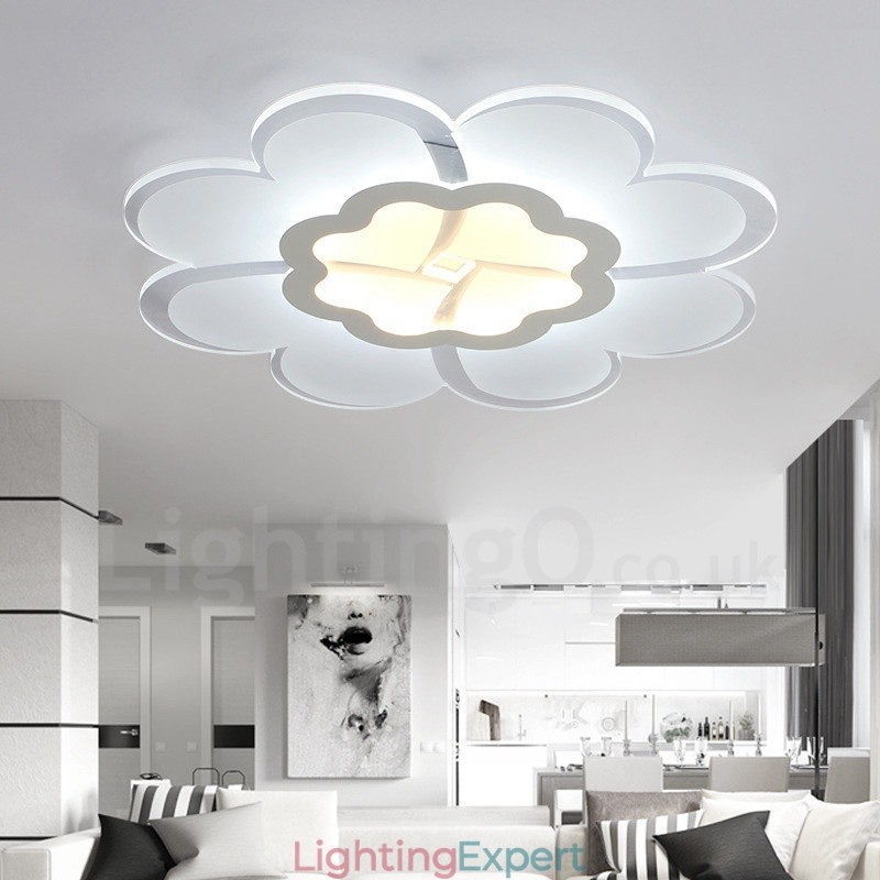 Modern Contemporary Integrated Metal Flush Mount Light