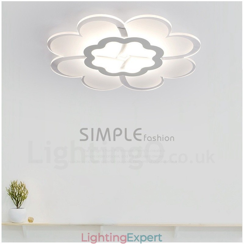 Modern Contemporary Integrated Metal Flush Mount Light