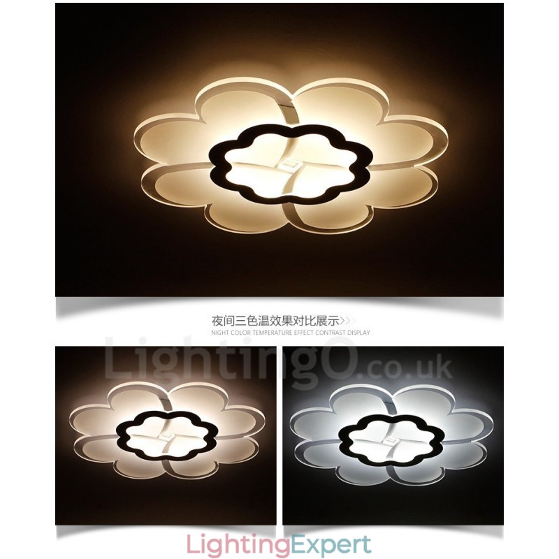 Modern Contemporary Integrated Metal Flush Mount Light