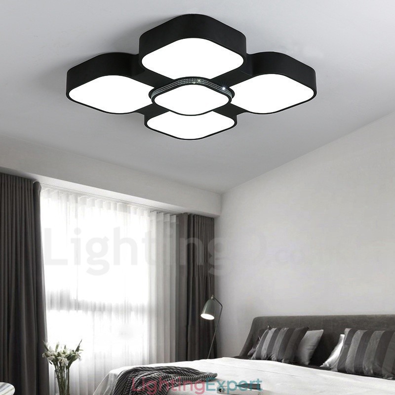 Modern Contemporary Integrated Metal Flush Mount Light