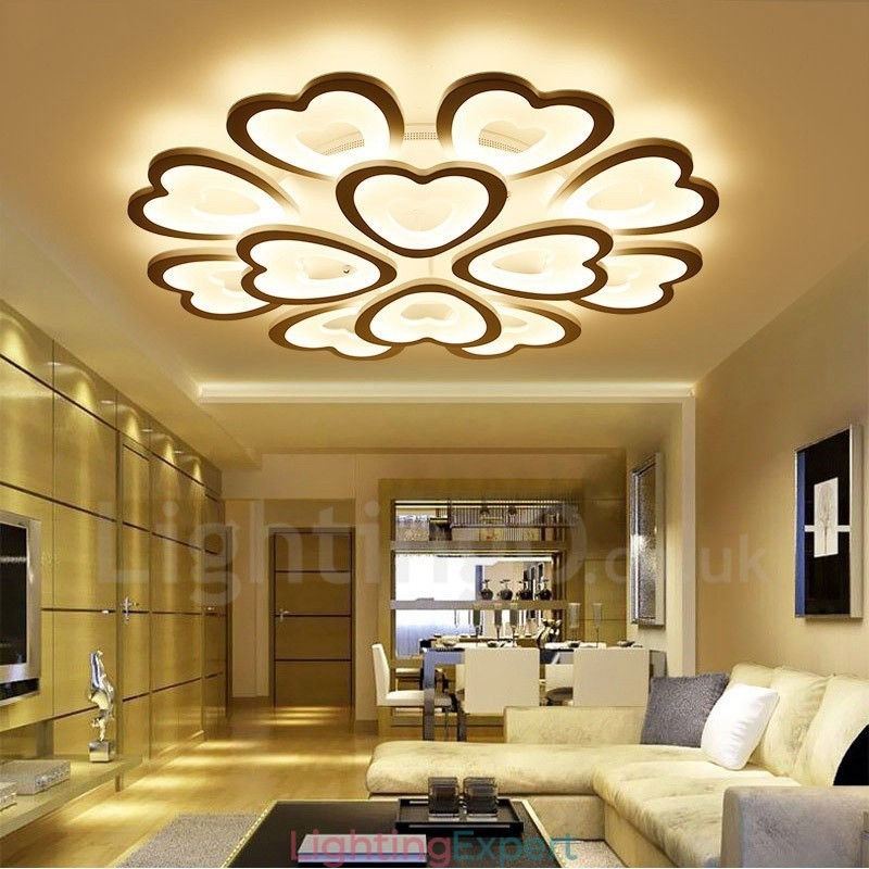 12 Light Modern Contemporary Integrated Flush Mount Light