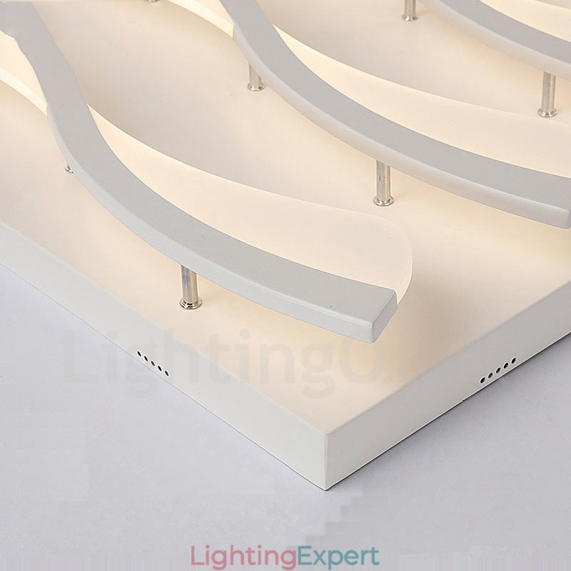 6 Light Modern Contemporary Integrated Flush Mount Light
